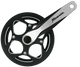Miranda Crankset alfa 1r plus 46 tands 3 32 blad staal crank alu zwart