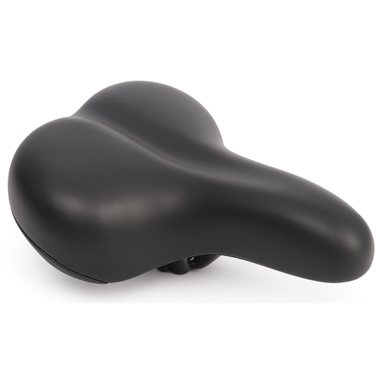 Edge fietszadel city soft incl. zadelstrop - zwart