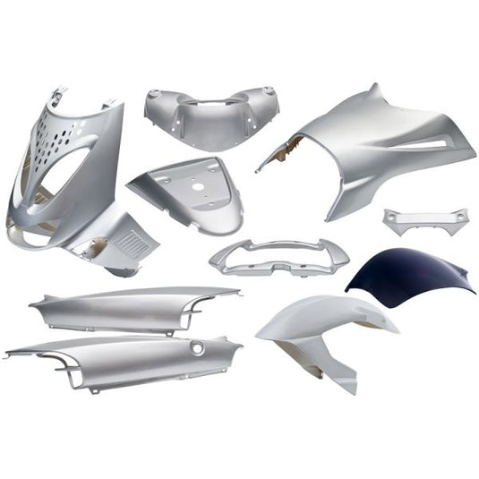 Edge plaatset 11-delig voor aprilia sr van bouwjaar 1997 tot 2004 - zilver metallic