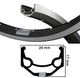 Ryde velg zac 19 zwart zilver 28 32 gaats 14g etrto 622