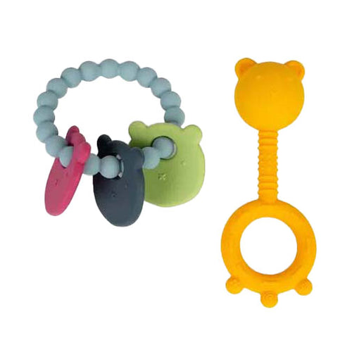 Bigjigs bijtringenset beer, 2dlg.