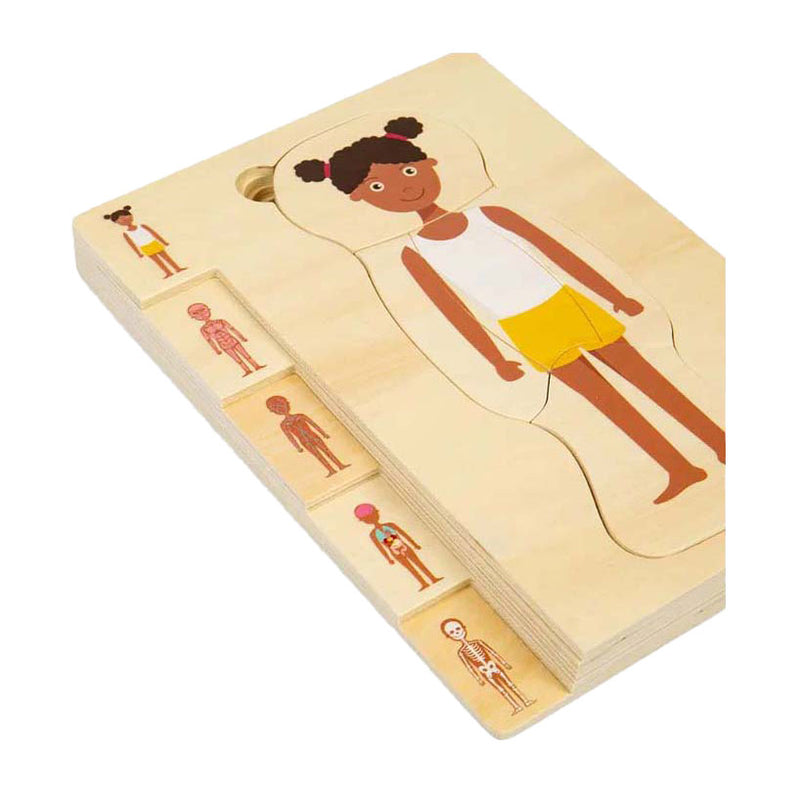 Load image into Gallery viewer, Bigjigs houten anatomiepuzzel - meisje, 26st.
