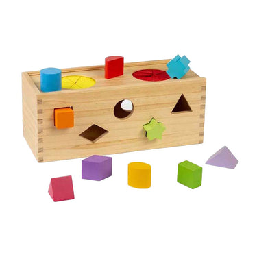 Bigjigs houten mystery box vormenstoof, 10dlg.