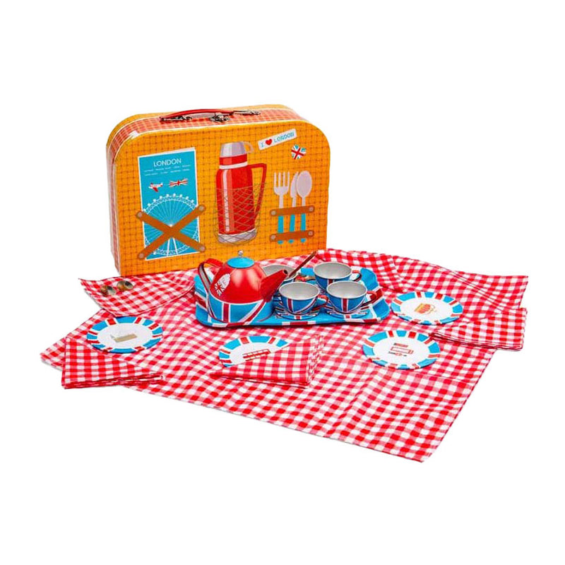 Load image into Gallery viewer, Bigjigs londen theeservies speelset, 24dlg.
