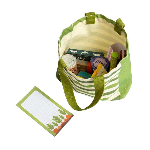 Bigjigs houten boodschappen speelset, 17dlg.