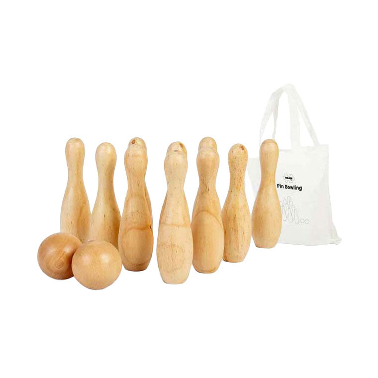 Load image into Gallery viewer, Bigjigs houten bowlingset, 12dlg.
