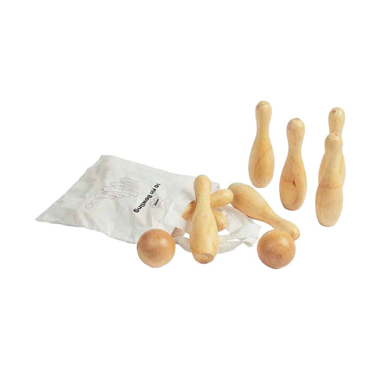 Bigjigs houten bowlingset, 12dlg.
