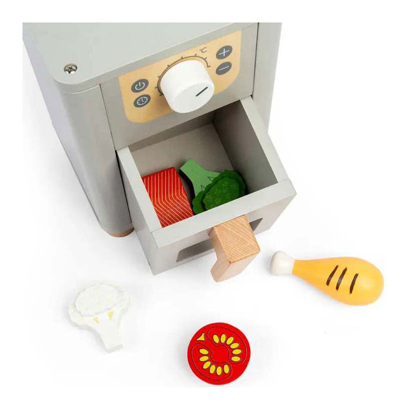 Load image into Gallery viewer, Bigjigs houten airfryer speelset, 5dlg.
