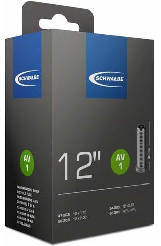 Schwalbe inner tube av1 12 inch 12 1/2x1.75-2 1/4 47/62-203 av 40mm