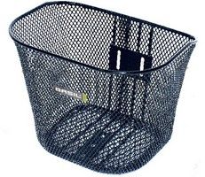 basil toronto - children's bicycle basket - front - black