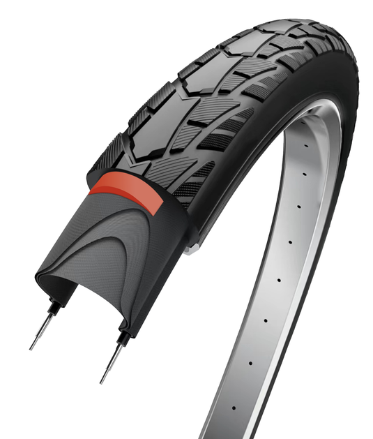 Edge buitenband performance protect plus 28 x 1.60 42-622 -zwart met reflectie