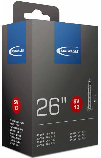 Schwalbe inner tube sv13 26 inch 40/62-559 sv 40 mm