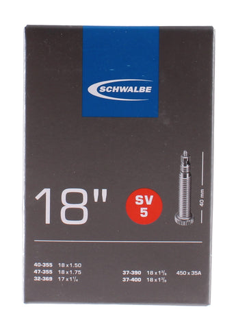 Schwalbe inner tube sv5 18 inch 37/47-355-400 sv 40 mm