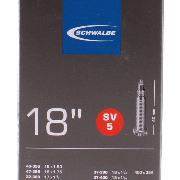 Schwalbe inner tube sv5 18 inch 37/47-355-400 sv 40 mm