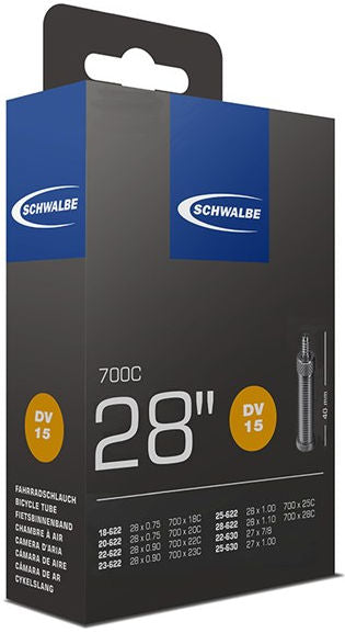 Load image into Gallery viewer, Schwalbe Binnenband dv15 28 inch race 18 25-622 dv 40 mm
