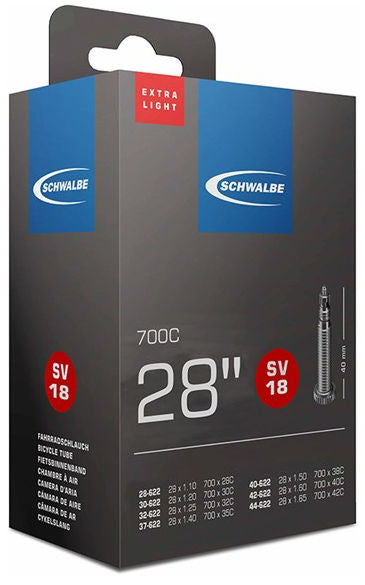 Schwalbe Inner Tube Fv/sv | Tour | 28/47-609/635 | FV/SV | 40mm | Butyl Rubber