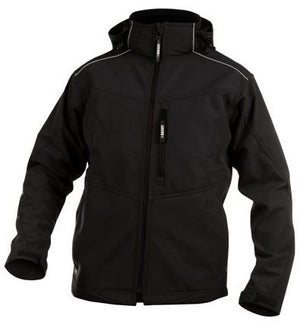 Dassy softshell tavira polyester zwart s
