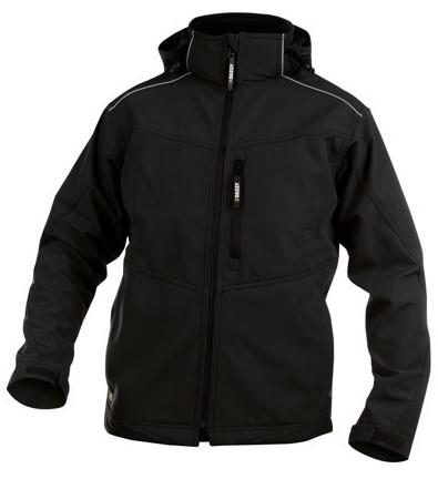 Dassy softshell tavira polyester zwart m