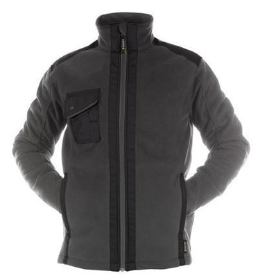 Dassy fleecejas croft grijs zwart l