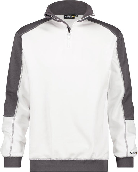 Dassy sweater basiel wit grijs xl