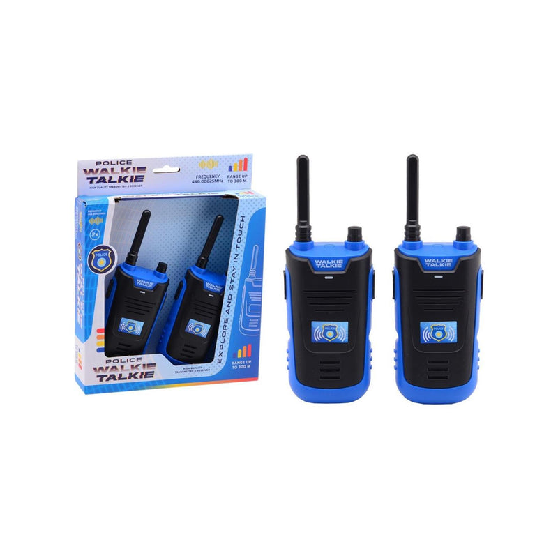 Load image into Gallery viewer, Johntoy walkie talkie politie 300 meter bereik
