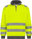 Dassy hoge zichtbaarheidssweater denver geel grijs l