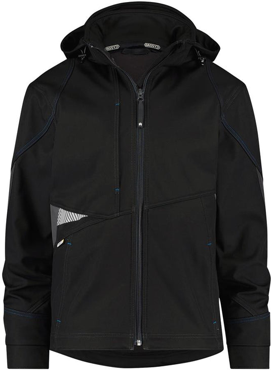 Dassy gravity softshell zwart grijs mt xl