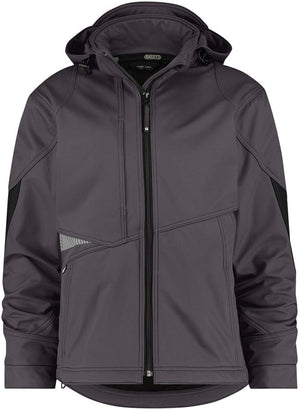 Dassy gravity softshell grijs zwart mt s