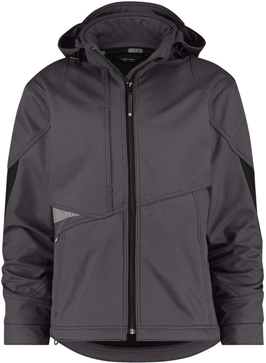 Dassy gravity softshell grijs zwart mt l