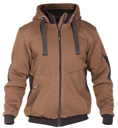 Dassy sweatshirt jas pulse bruin antraciet m