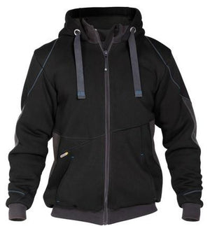Dassy sweatshirt jas pulse zwart antraciet s