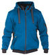 Dassy sweatshirt jas pulse azuurblauw antraciet m