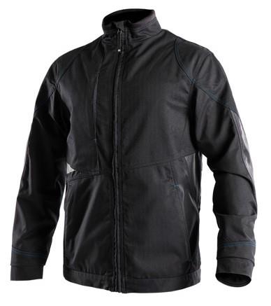 Dassy werkjas atom zwart grijs l