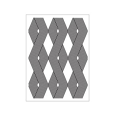Darice • embossing sjabloon verticaal kabelprintpatroon