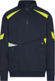 Dassy sweater aratu nachtblauw fluogeel 4xl