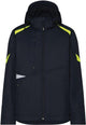 Dassy softshell kalama polyester nachtblauw fluogeel m