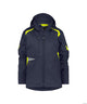 Dassy softshell kalama women polyester nachtblauw fluogeel xs