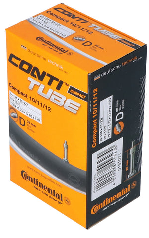 Continental inner tube dv1 compact 10/11/12 inch 44/62-222 box