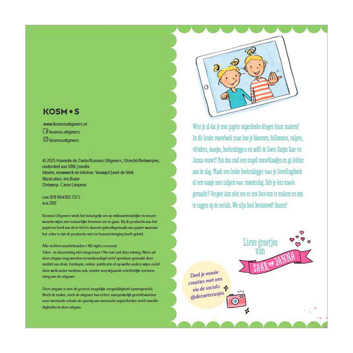 Load image into Gallery viewer, Centraal boekhuis knutselen met de zoete zusjes - vouwblaadjes
