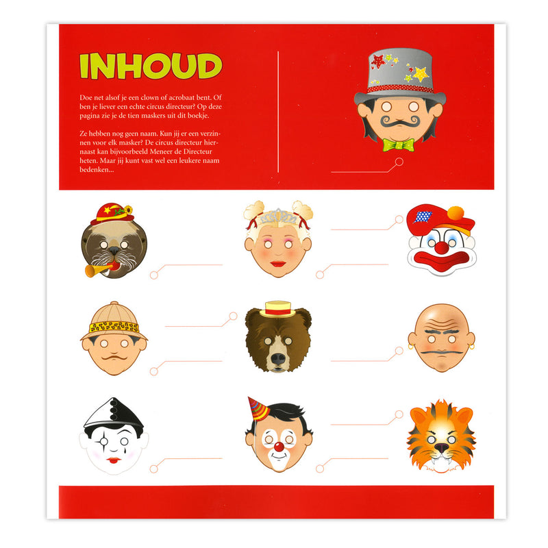 Load image into Gallery viewer, Centraal boekhuis maskers: circus
