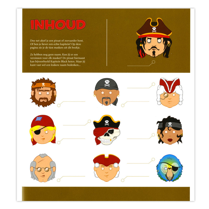 Load image into Gallery viewer, Centraal boekhuis maskers: piraten en zeelui
