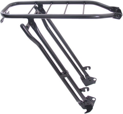 Luggage carrier Gazelle 28" steel 66cm with folding stand - black