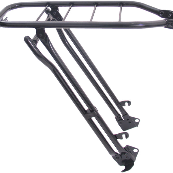 Luggage carrier Gazelle 28" steel 66cm with folding stand - black