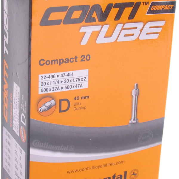 Continental inner tube dv7 compact 20 inch 32/47-406-451 dv 40 mm