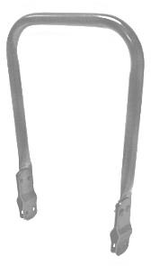 Backrest universal foldable - gray metallic