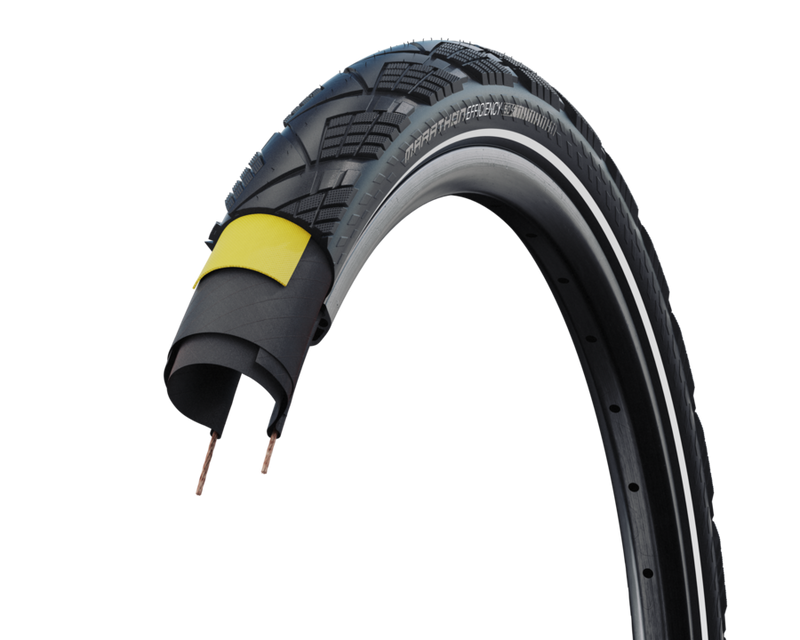Load image into Gallery viewer, Schwalbe vouwband marathon efficiency pro 60-584 +r zwart
