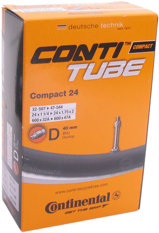 Continental inner tube dv9 compact 24 inch 32/47-507-544 dv 40 mm