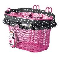 basil jasmin - children's bicycle basket - front or back - pink