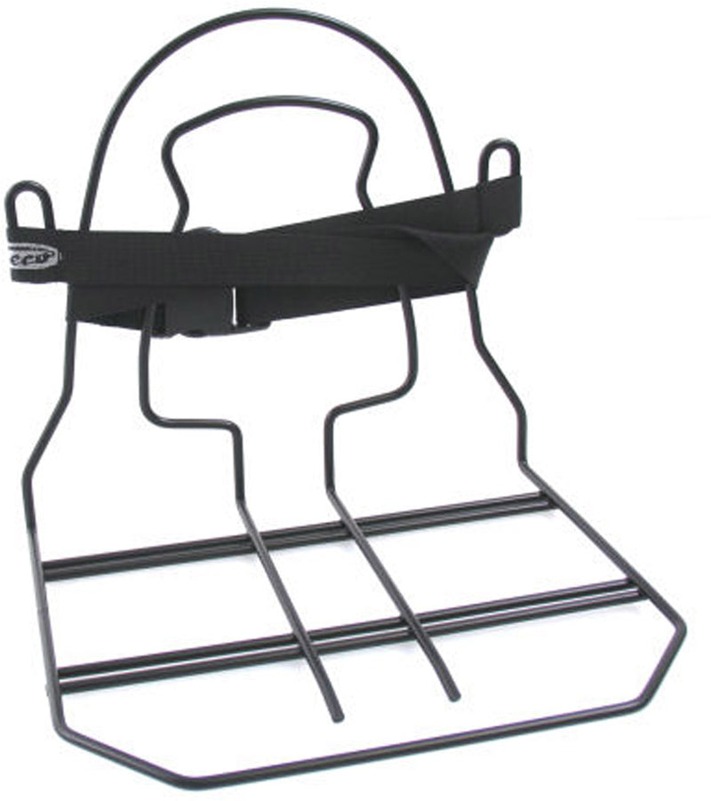 Load image into Gallery viewer, Steco monkey-mee bagagedragerverbreder met spanband zwart
