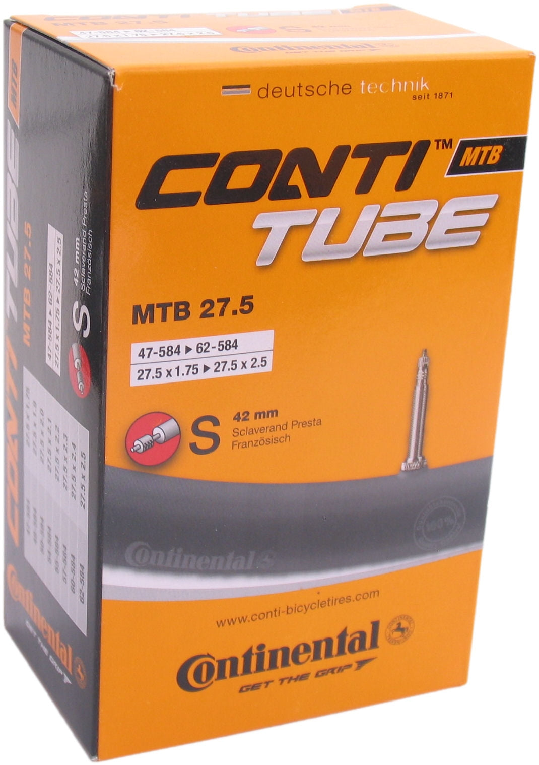 MTB Tube 27.5" S42 RE [47-584-&gt;62-584]